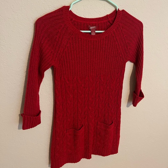 NWOT Arizona Girls Red Sweater - Picture 6 of 8